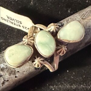 Sterling Silver and Paloma Stone Ring Size 6